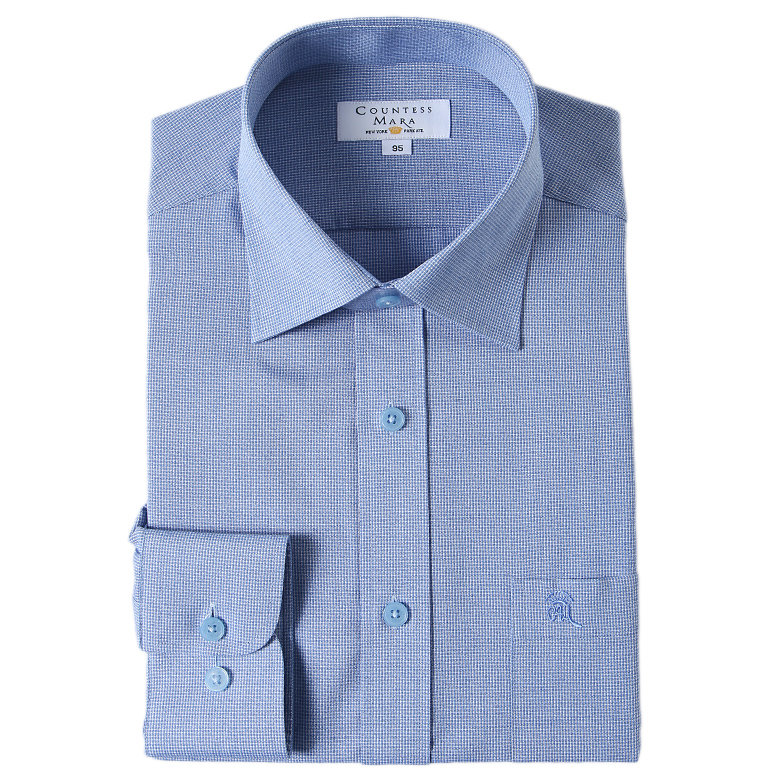 카운테스마라 쿨맥스 미니체크 일반형 긴팔CDCU1P1102B0