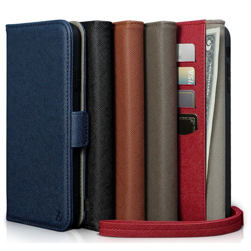 어썸디자인  갤럭시S21울트라 오블리크 가죽 지갑 다이어리 케이스