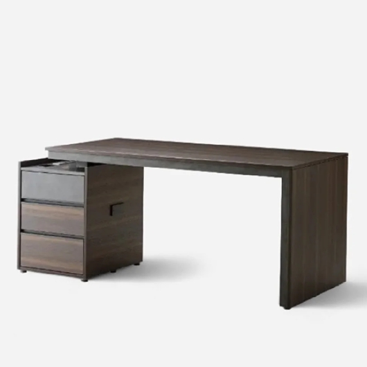 한샘 바흐 701 월넛 서랍책상