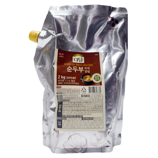 CJ제일제당 다담 순두부 찌개양념 2kg