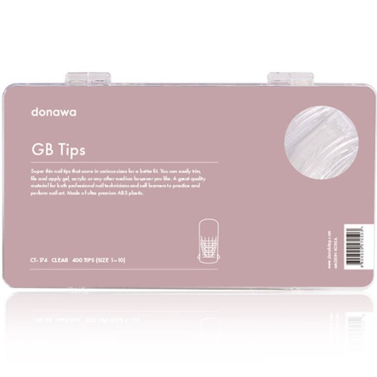 도나와 네일팁 인조손톱 젤 네일아트 GB tips 400nail CT174-400N-GB