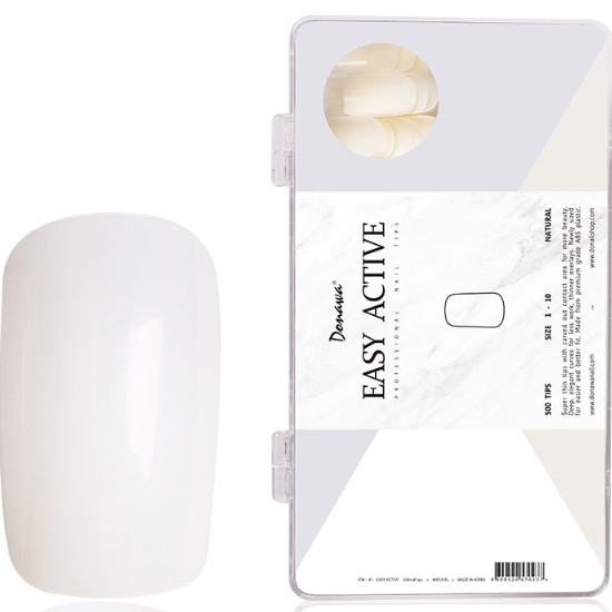 도나와 네일팁 인조손톱 이지엑티브 내추럴 500nail CW41-500N-N