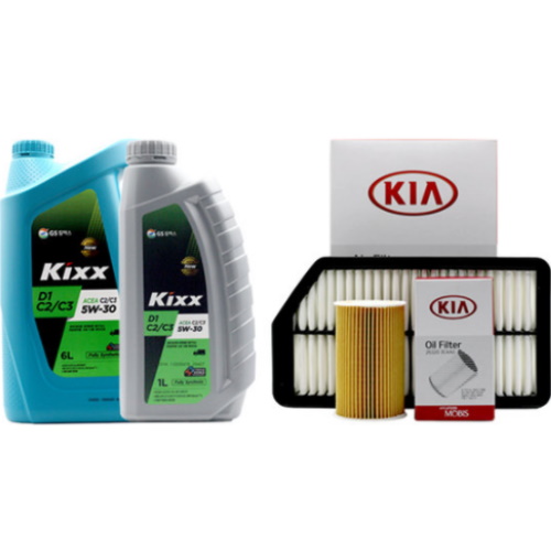 GS칼텍스 KIXX D1 C2/C3 5W30 + 순정필터 올뉴카니발 디젤