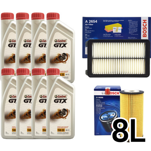캐스트롤  GTX 5W30 + 보쉬필터 올뉴투싼 2.0 디젤