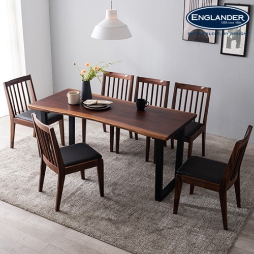 잉글랜더 유타 로즈우드 우드슬랩 원목 식탁 1600