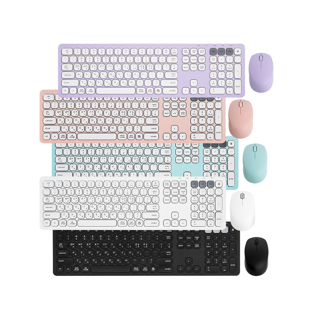 한성컴퓨터  BKM500 듀얼 무선 키보드 마우스 세트