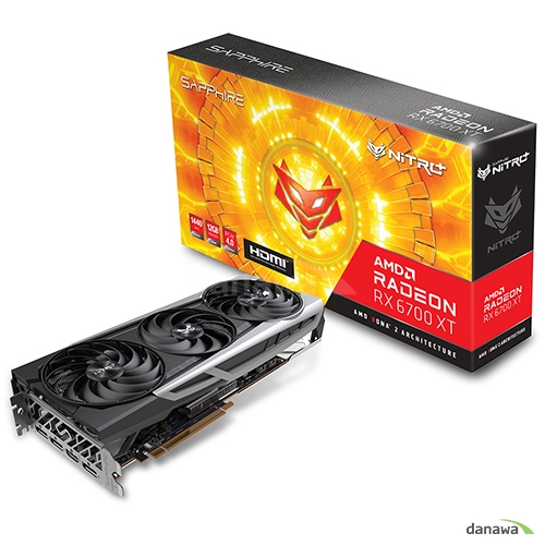 SAPPHIRE  라데온 RX 6700 XT NITRO+ OC D6 12GB Tri-X