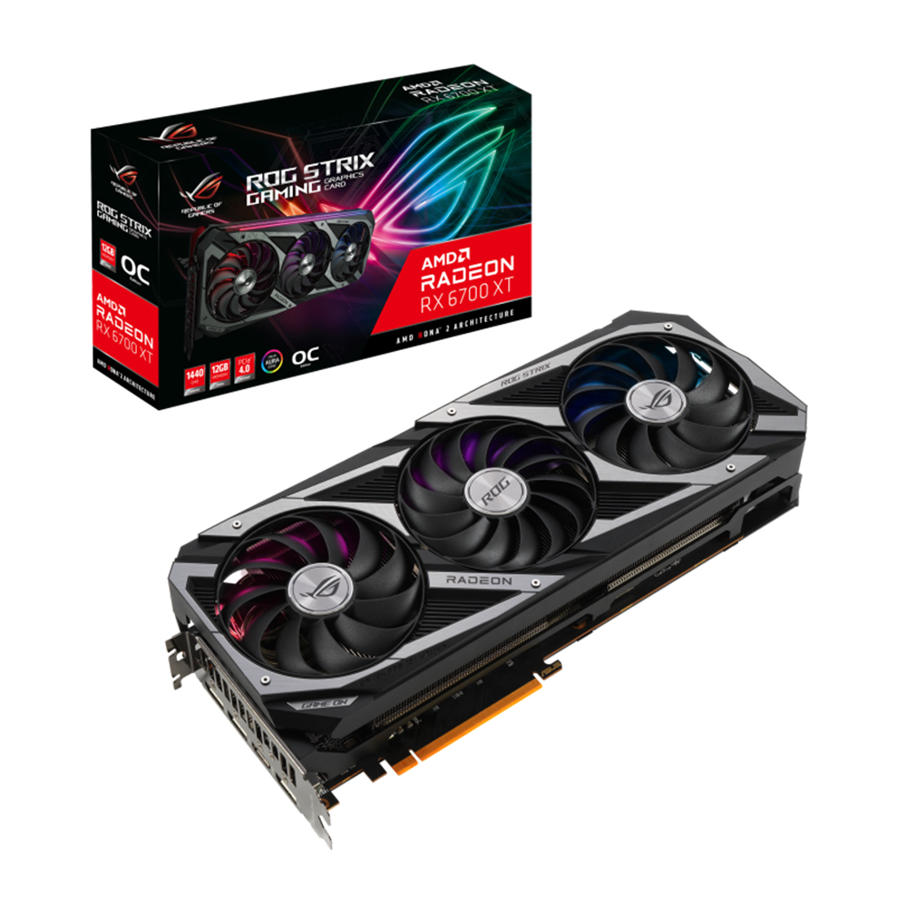 ASUS ROG STRIX 라데온 RX 6700 XT O12G GAMING OC D6 12GB 대원씨티에스