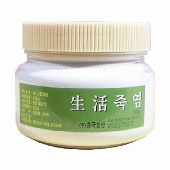 흥국농산 3회 생활죽염 500g 지리산 용융죽염 미네랄죽염 소금