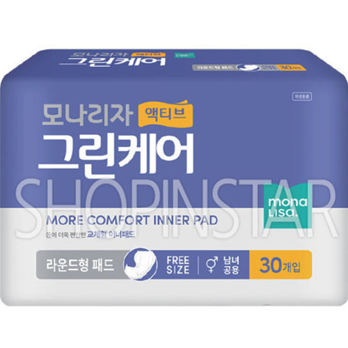 모나리자 액티브 그린케어 라운드형 패드 30개