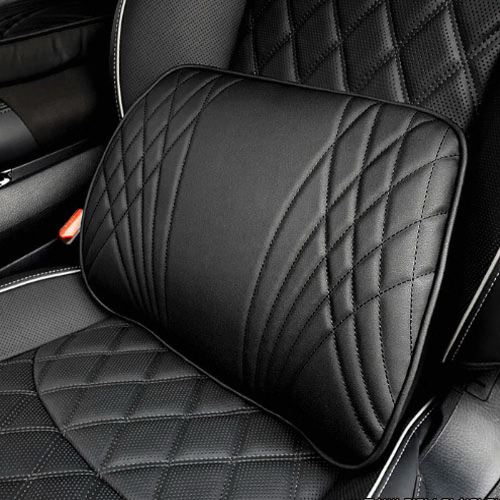 엑스원  아칸 레더 플레어 메모리폼 허리쿠션