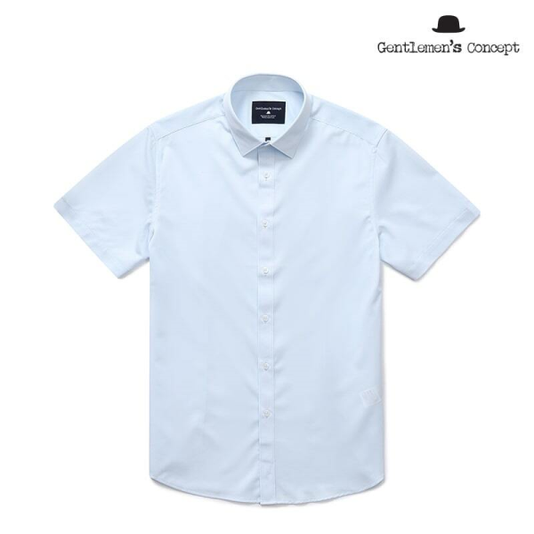 젠틀맨즈컨셉 에어로 쿨 항균 반팔 셔츠 블루_0DSSB10GSL