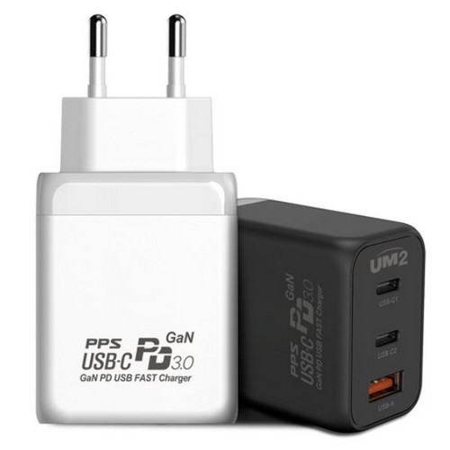 아임커머스 UM2 USB-PD PPSQC3.0 65W 3포트 미니 충전기 miniGAN65W3