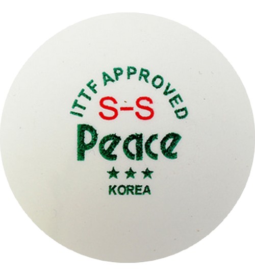평화산업  피스 선수용 탁구공 3성 s-s 6입