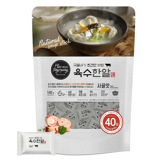 빅마마씨푸드 해통령 육수한알 사골맛 3.5g[40개]