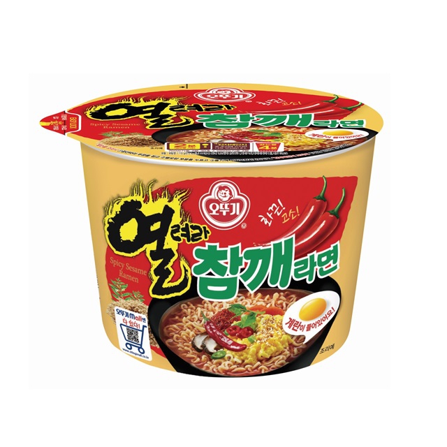 오뚜기  열려라 참깨라면 큰컵 110g