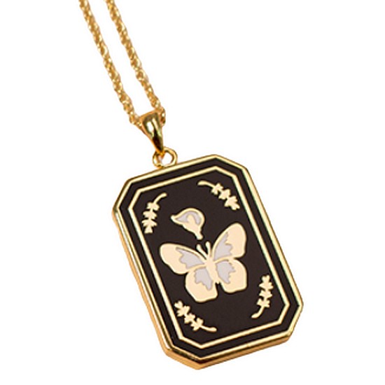 텐바이텐  부적목걸이  SUHO 수호 나비 리프 목걸이 _ PJ02NBR003