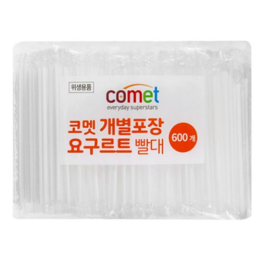 코멧 요구르트 빨대 600개