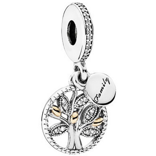 판도라 패밀리 트리 콤비 펜던트 겸 댕글 실버 참 791728CZ