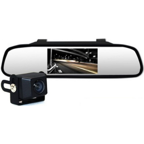 디엠텍  엑스비전 전방카메라 S515 + 5인치 룸미러 모니터 501R 세트