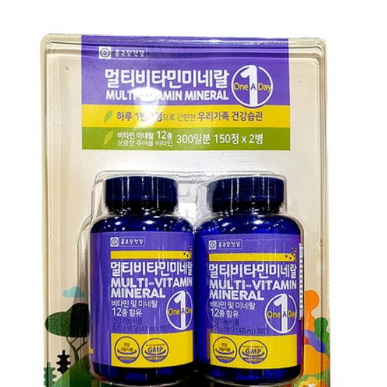 종근당건강 멀티비타민 미네랄 1400mg 150정