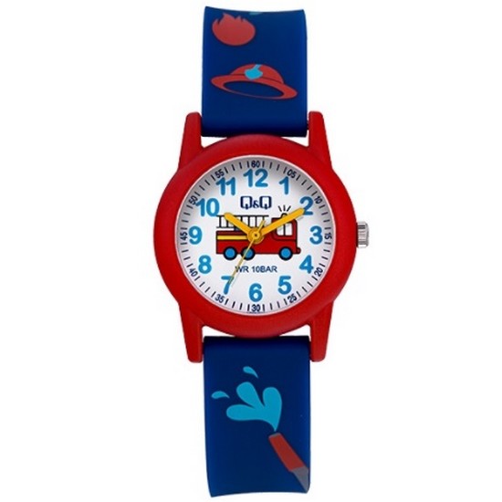 큐앤큐 소방차 캐릭터 패션시계_VR99J-019Y