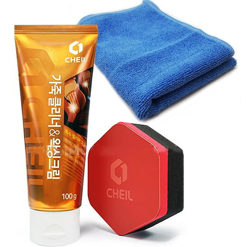 제일케미칼  가죽클리너 앤 왁싱크림 100g + 광택용타월 세트