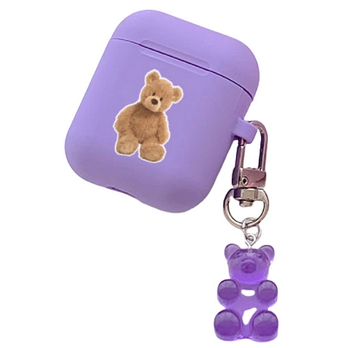 아칸  에어팟 쿨쿨잠 굿데이테디베어심플 케이스