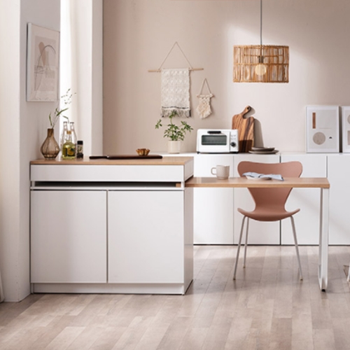 삼익가구 줄리아 B타입 수납장형 확장형 아일랜드식탁 1000