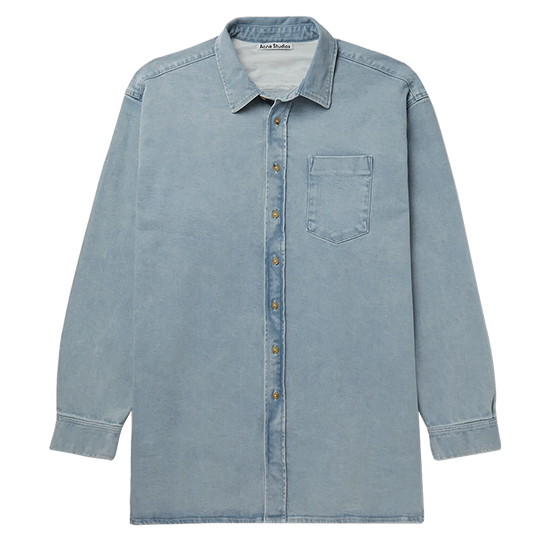 아크네스튜디오 ATLENT 오버사이즈 데님 셔츠 BB0346 228 LIGHT BLUE  ANC186lb
