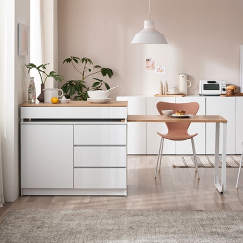 삼익가구 줄리아 A타입 서랍장형 확장형 아일랜드식탁 1000