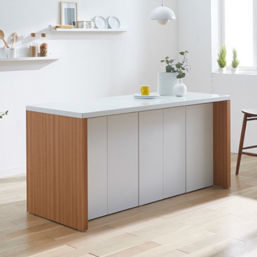 블리스데코 쉘리 인조대리석 아일랜드식탁 C 1800