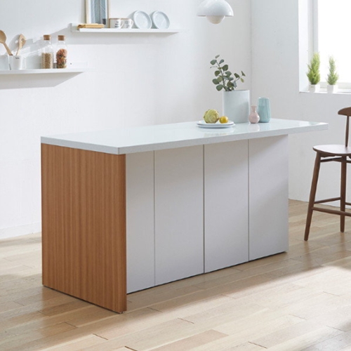 블리스데코 쉘리 인조대리석 아일랜드식탁 A 1800