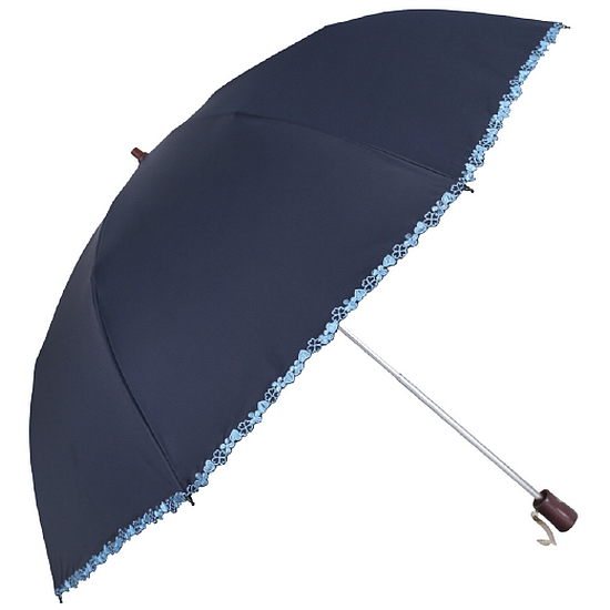 엘케이트 양산 LDDR054 무지 플라워 포인트 접이식