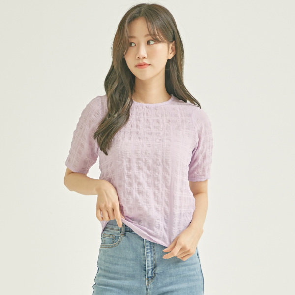 로엠 브랜드관 변형 소재 티셔츠  2colors _RMHWB25R11