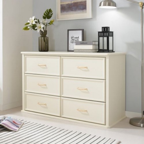 데코라인 프레야 3단 6칸 와이드 서랍장 1200