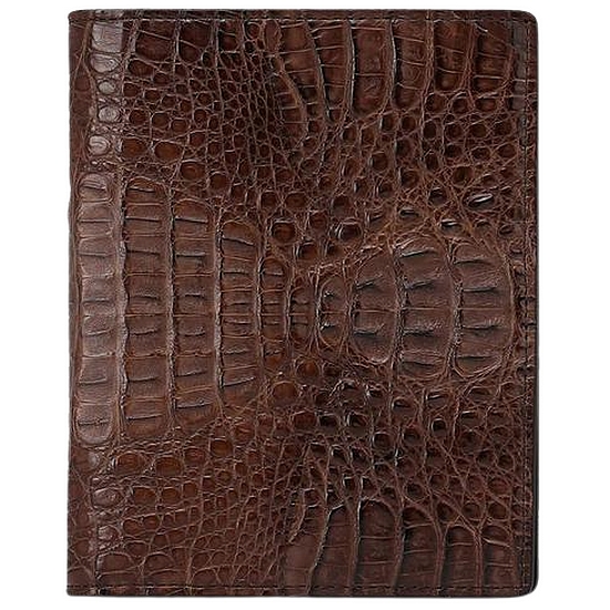 닥스 남성 AIMAN 브라운 악어가죽 중지갑_DBWA1F717W3