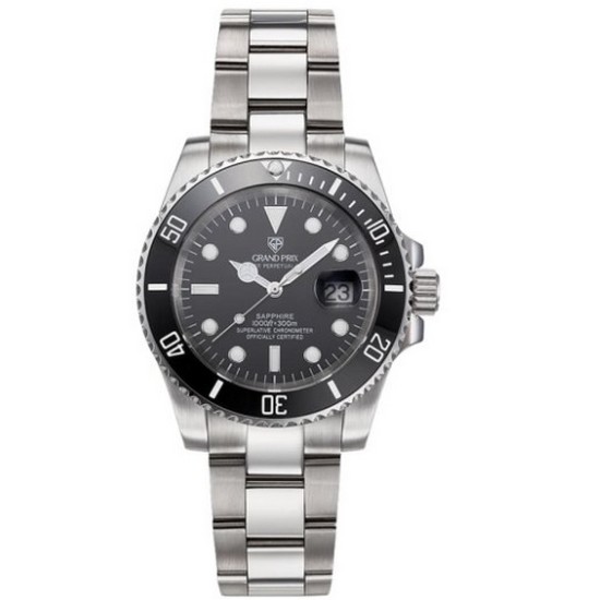 그랑프리 남성 메탈시계 GP2006BK
