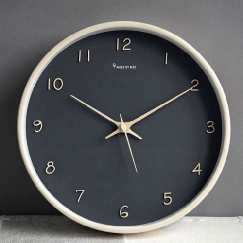 MJK  러블리우드 무소음 벽시계 300mm  초코