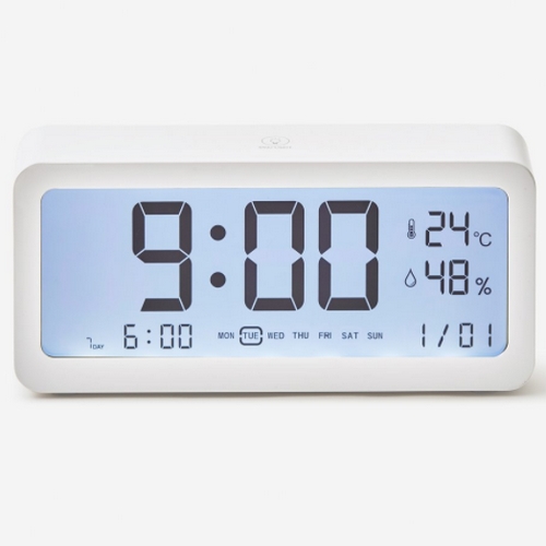 신세계인터내셔날 JAJU 온습도를 알려주는 대형 LCD 탁상시계