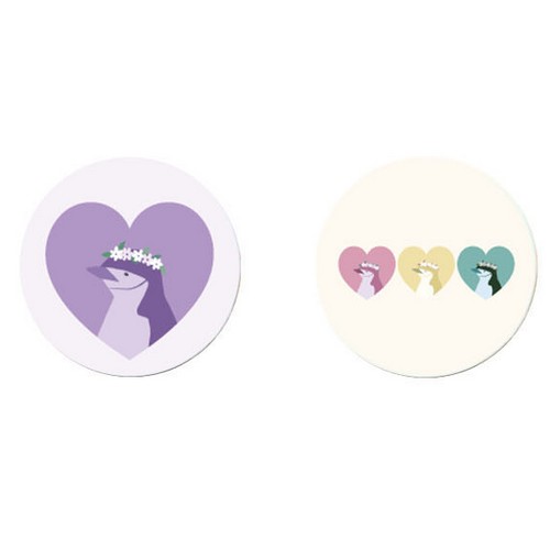 아칸  마롱 하트턱끈펭귄3 스마트톡