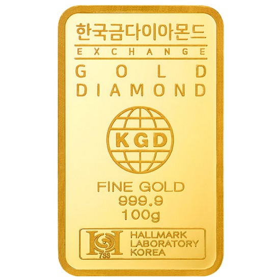 한국금다이아몬드  순금 골드바 100g