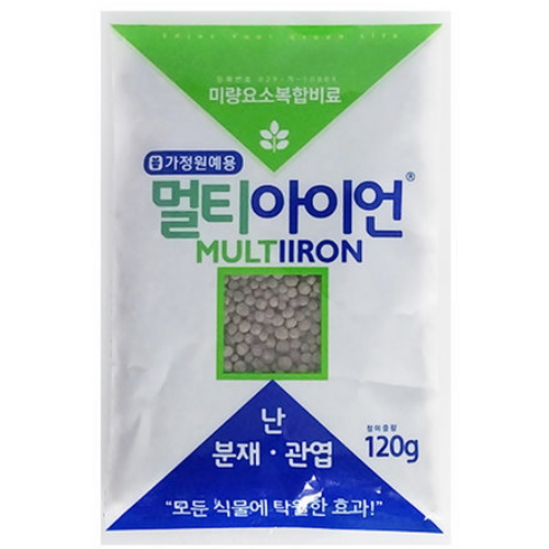 식물영양제 멀티아이언  120g 복합비료 알비료 식물 화분영양제