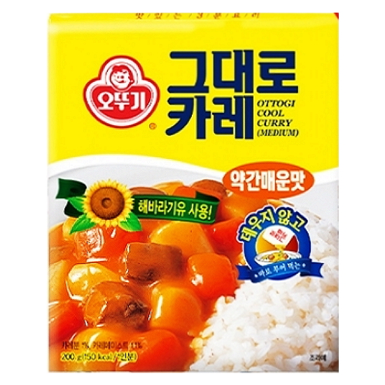 오뚜기  그대로 카레 약간 매운맛 200g