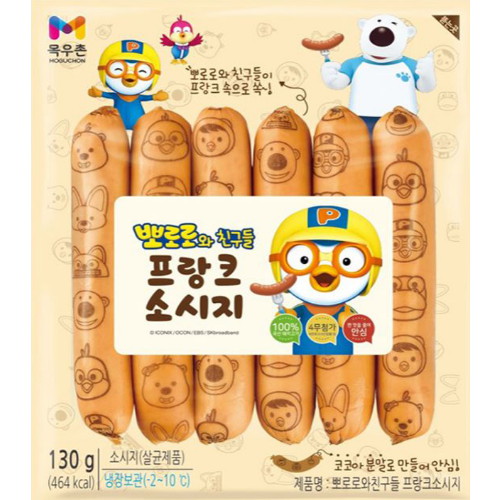 목우촌 뽀로로와 친구들 프랑크소시지 130g