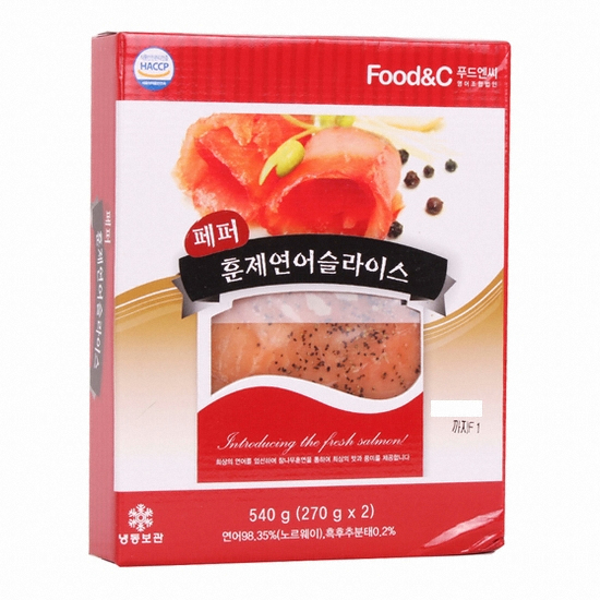 코스트코 커클랜드 훈제연어 페퍼 슬라이스 270g