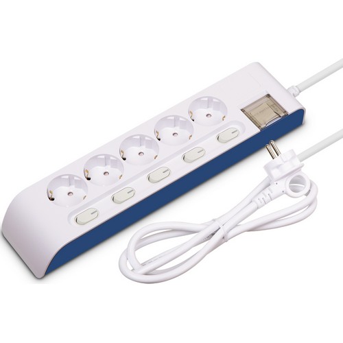 현대일렉트릭  하이탭 5구 16A 메인 개별스위치 멀티탭