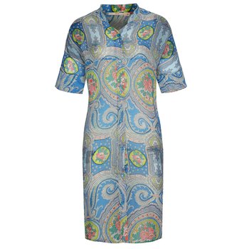 오일릴리 패턴 블라우스 OWBSGBL017