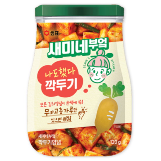 샘표 새미네부엌 깍두기양념 120g
