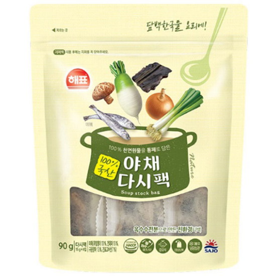 해표 야채다시팩 90g(15gx6입)